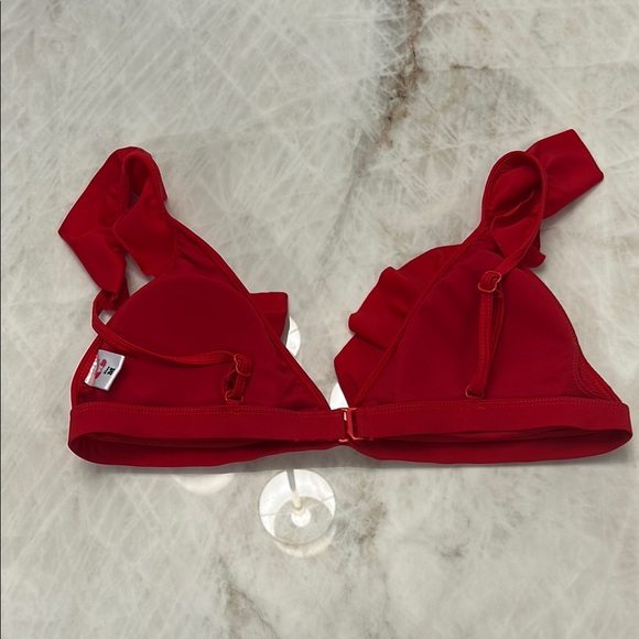 Amazon Red Ruffled Bikini Swimwear - Picture 3 of 7